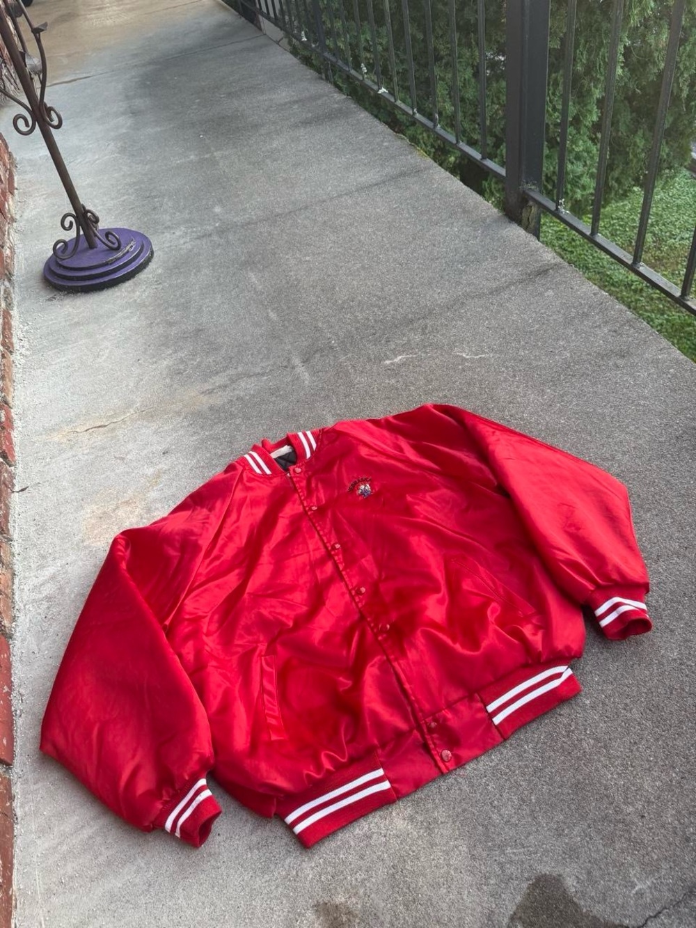 Vintage Nebraska Cornhuskers Satin Bomber Jackets